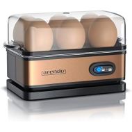 [아마존베스트]Arendo - Egg cooker stainless steel with warming function - tilt function switch with indicator light - freely selectable degree of hardness - rust-proof brushed stainless steel -
