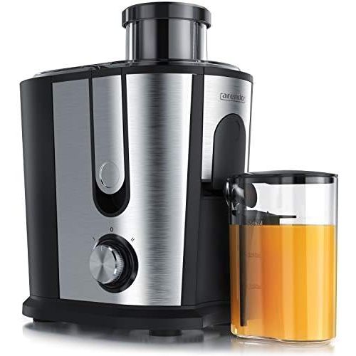  [아마존베스트]Arendo - juicer for fruit and vegetables in stainless steel - centrifugal juicer - electric - 2 speed levels - overheating protection - stainless steel housing - BPA-free