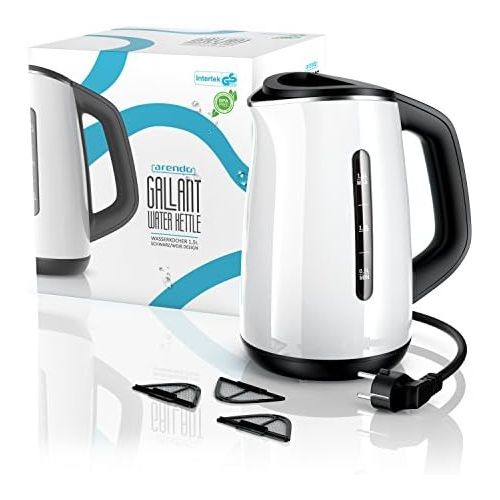  [아마존베스트]Arendo - stainless steel kettle with temperature setting | 7 selectable temperature settings from 40°C - 100°C and keep warm function | Cool-Touch double wall design | certified BP