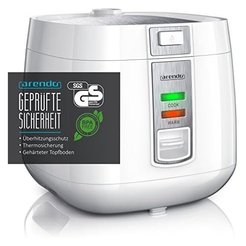  [아마존베스트]Arendo B07PZC1PV4 Rice Cooker, White