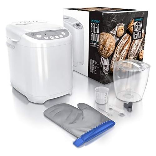  Arendo Bread maker with 580 watts Bread baking machine 13 programmes 750 1000 g viewing window 60 minutes warming function time delay non stick coating GS tested sa