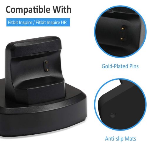  [아마존베스트]Aresh Compatible with Fitbit Inspire HR Charger, with 3(ft) USB Cable Charger Stand Dock Station for Fitbit Inspire HR/Fitbit Inspire Fitness Tracker