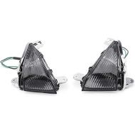 Areyourshop Front Turn Signals For Lens for Kawasaki ZX14R 2006-2010, ZX10R 2006-2007, ZX636/ZX6R 2005-2010, Ninja 650F 2006-2008, Concours 2008-2010 (Smoke)