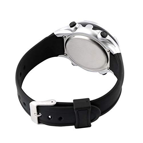  ArgoBear Bequeme Chest Sendegurt + Uhr im Freien Radfahren Sport Fitness drahtlose Puls-Monitor-Armbanduhr (Silber)