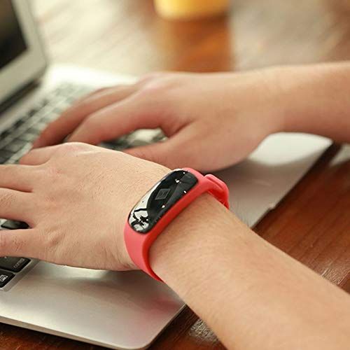  ArgoBear Farbe Schirm-intelligentes Armband M5 EKG-Herzfrequenz-Blutdruck-bung Schritt Armband-Sport-Uhr fuer Android iOS (schwarz)