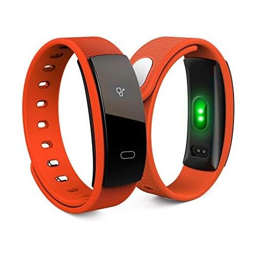  ArgoBear QS80 Smart-Armband Heart Rate Monitor Wasserdichte Wecker-Uhr-Blutdruck-Pedometer Fitness Tracker fuer iOS Android (schwarz)