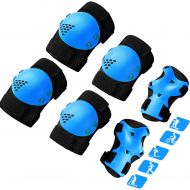 ArgoHome Kids Protective Gear Knee Pads Elbow Pads for Kids, Toddler Knee Pads and Elbow Pads Set Wrist Guards for Roller Skate Biking, Riding, Cycling Skating Scooter