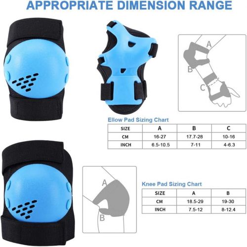  ArgoHome Kids Protective Gear Knee Pads Elbow Pads for Kids, Toddler Knee Pads and Elbow Pads Set Wrist Guards for Roller Skate Biking, Riding, Cycling Skating Scooter