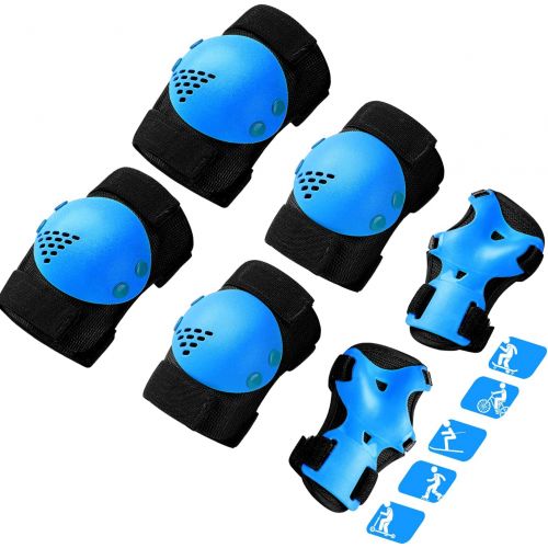  ArgoHome Kids Protective Gear Knee Pads Elbow Pads for Kids, Toddler Knee Pads and Elbow Pads Set Wrist Guards for Roller Skate Biking, Riding, Cycling Skating Scooter