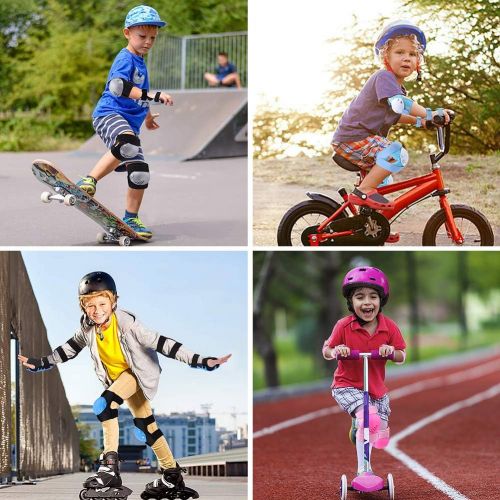  ArgoHome Kids Protective Gear Knee Pads Elbow Pads for Kids, Toddler Knee Pads and Elbow Pads Set Wrist Guards for Roller Skate Biking, Riding, Cycling Skating Scooter