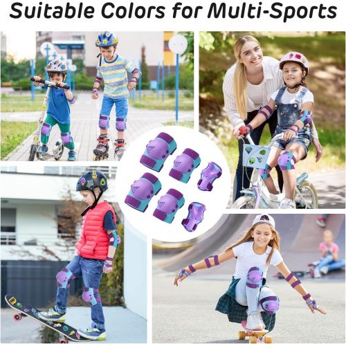  ArgoHome Kids Protective Gear Knee Pads Elbow Pads for Kids, Toddler Knee Pads and Elbow Pads Set Wrist Guards for Roller Skate Biking, Riding, Cycling Skating Scooter