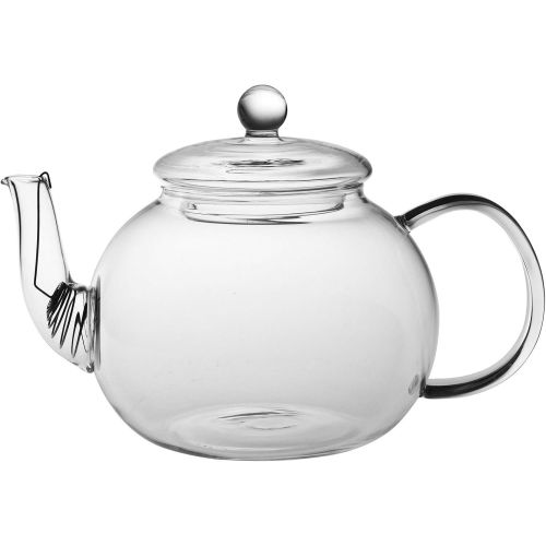  Argon Tableware Grosse Glas 3-Wege-Teekanne. Geeignet fuer Beuteltee, lose Blatter und Teemischungen