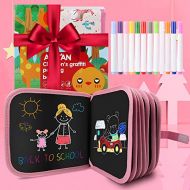 [아마존베스트]AriTan New Leather Surface Erasable Drawing Pad Toys(Alpaca), Road Trip Car Travel Airplane Activities Game, Magna Writing Board for Kids Toddlers Boys Girls Age 2 3 4 5 6 7 8 Year Old