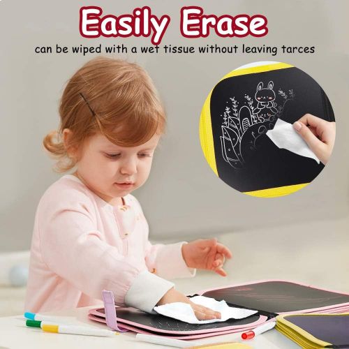  [아마존베스트]AriTan New Leather Surface Erasable Drawing Pad Toys(Alpaca), Road Trip Car Travel Airplane Activities Game, Magna Writing Board for Kids Toddlers Boys Girls Age 2 3 4 5 6 7 8 Year Old