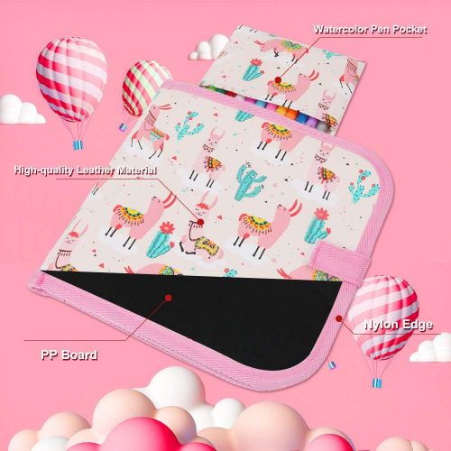  [아마존베스트]AriTan New Leather Surface Erasable Drawing Pad Toys(Alpaca), Road Trip Car Travel Airplane Activities Game, Magna Writing Board for Kids Toddlers Boys Girls Age 2 3 4 5 6 7 8 Year Old