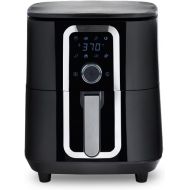 Aria Air Fryers Aria Teflon-Free 7 Qt. Premium Ceramic Air Fryer with Recipe Book, Black