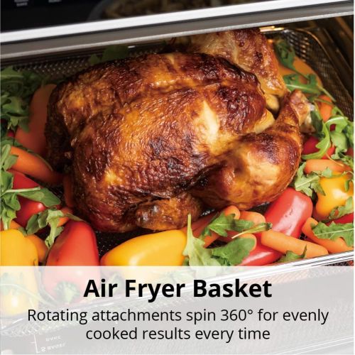  [아마존베스트]Aria Air Fryers ATO-898 Toaster Oven Air Fryer, 30Qt, Brushed Stainless Steel