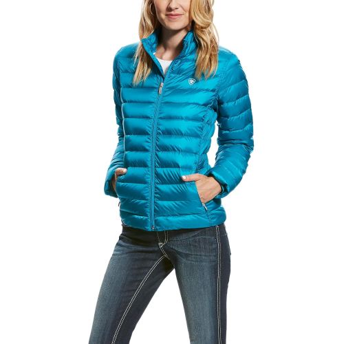  Ariat Womens Ideal Down Jacket, Atomic Blue, MED