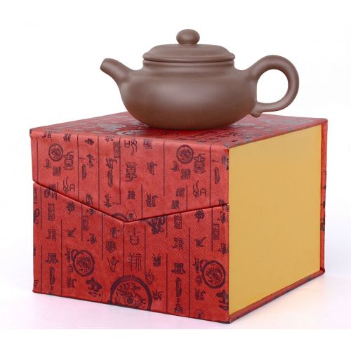  Aricola Yixing Ton Teekanne Nanjing Handgefertigt 200ml in Eleganter Geschenkbox