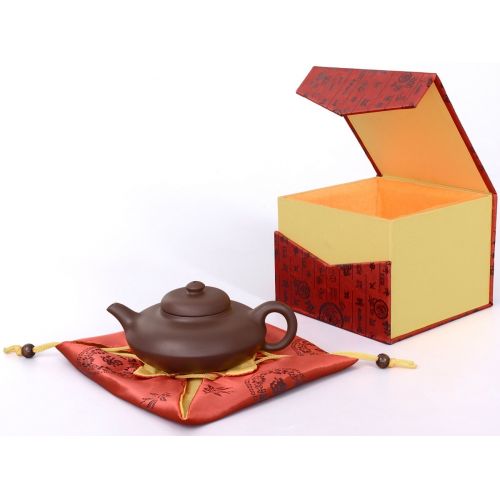  Aricola Yixing Ton Teekanne Ningbo Handgefertigt 300ml in Eleganter Geschenkbox