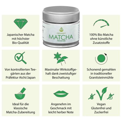  Bio-Matcha Starter Set 5-teilig, anthrazit/blau gesprenkelt bestehend aus Matcha-schale, Matcha-loeffel und Matcha-besen (Bambus), eleganter Geschenkbox. Original Aricola