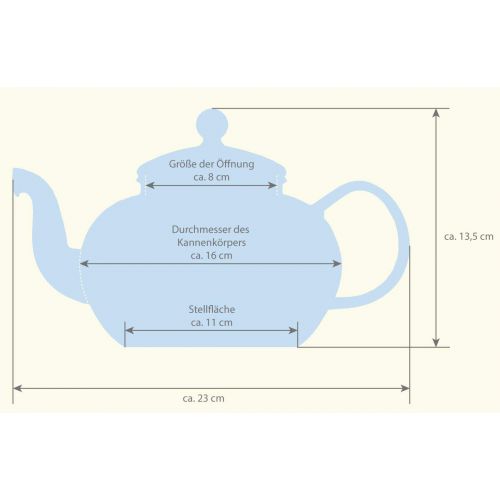  Aricola Teeset Melina 1,3 Liter. Glas-Teekanne 1,3 Liter mit Glassieb und 2 doppelwandige Teeglaser 360ml