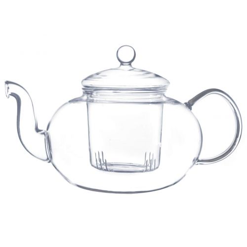  Aricola Teeset Melina 1,3 Liter. Glas-Teekanne 1,3 Liter mit Glassieb und 2 doppelwandige Teeglaser 200ml