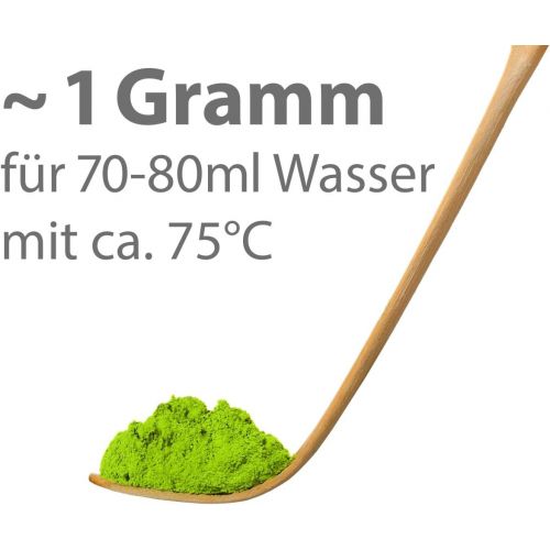  Aricola Matcha Komplettset 4-teilig, bestehend aus Matcha-Schale anthrazit/tuerkis mit Craquele-Muster, Matcha-Loeffel, Matcha-Besen und Besenhalter in eleganter Geschenkbox.