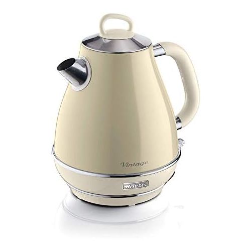  Ariete 2869CR Vintage Design-Wasserkocher 2200, lackierter Edelstahl 1.7 liters, beige