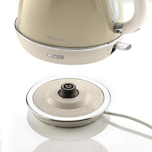  Ariete 2869CR Vintage Design-Wasserkocher 2200, lackierter Edelstahl 1.7 liters, beige