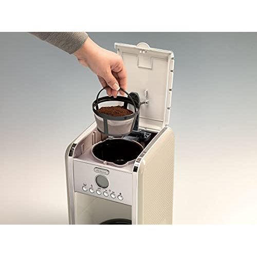  Ariete 1342CR 12-Tassen-Kaffeemaschine Vintage, 2000 W, creme