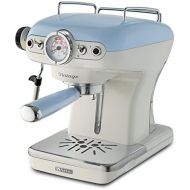 Ariete 1389 00M138915AR0 Siebtrager-Espressomaschine Vintage mit Milchaufschaumduese, 900 W, hellblau, Kunststoff
