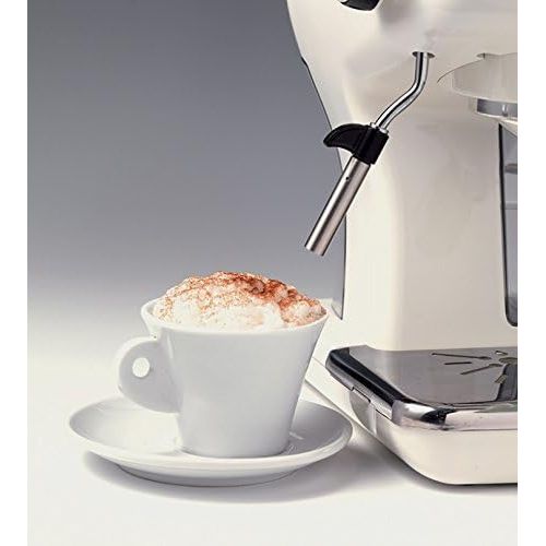  Ariete 1389 00M138915AR0 Siebtrager-Espressomaschine Vintage mit Milchaufschaumduese, 900 W, hellblau, Kunststoff