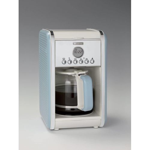  Ariete 1342BL 12-Tassen-Kaffeemaschine Vintage, 2000 W, blau