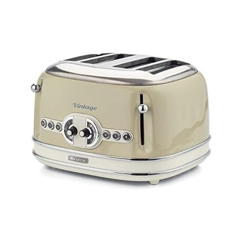  Marke: Ariete Ariete 156/03-beige Vintage 4-Schlitz-Toaster, lackiertes Metall, Beige