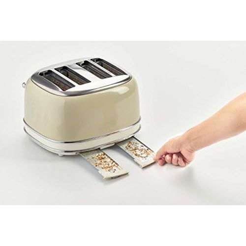  Marke: Ariete Ariete 156/03-beige Vintage 4-Schlitz-Toaster, lackiertes Metall, Beige