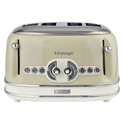  Marke: Ariete Ariete 156/03-beige Vintage 4-Schlitz-Toaster, lackiertes Metall, Beige