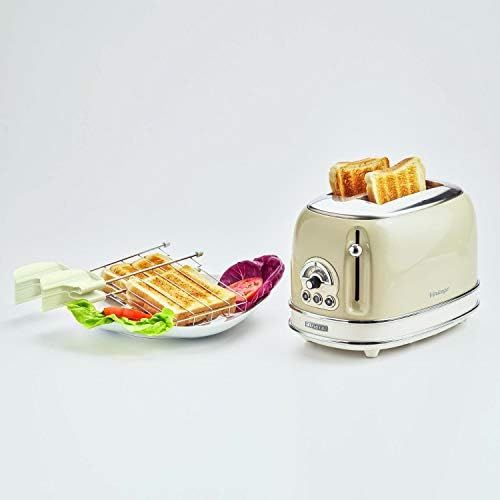  Bialetti Ariete 155Toaster mit 2Schlitzen Vintage Beige