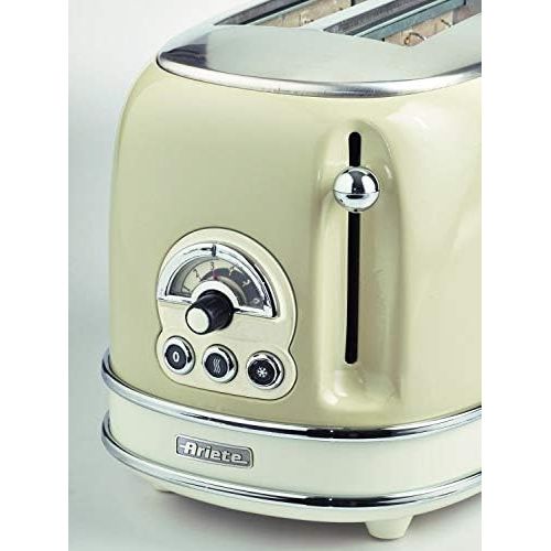  Bialetti Ariete 155Toaster mit 2Schlitzen Vintage Beige