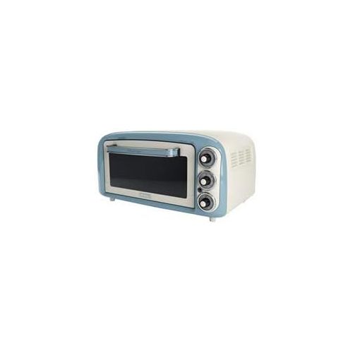  [아마존베스트]Ariete 0979BL Vintage Mini Oven Mino Oven, Stainless Steel, 18 Litres, White, Blue