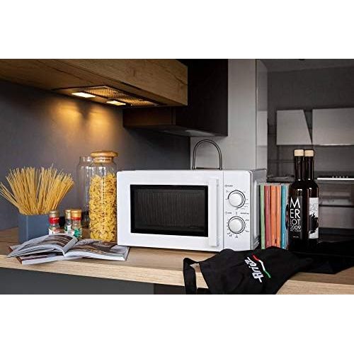  [아마존베스트]Ariete 952 Combination Microwave 20 Litres Warm Cooking Defrost 5 Power Levels 3 Combination Functions Grill Turntable 25.5 cm Timer 35 Minutes White