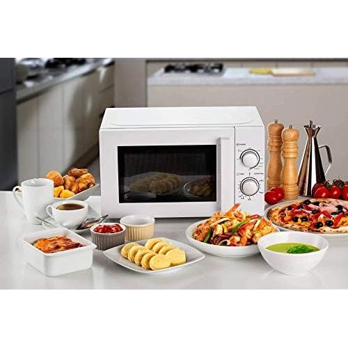  [아마존베스트]Ariete 952 Combination Microwave 20 Litres Warm Cooking Defrost 5 Power Levels 3 Combination Functions Grill Turntable 25.5 cm Timer 35 Minutes White