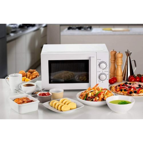  [아마존베스트]Ariete 952 Combination Microwave 20 Litres Warm Cooking Defrost 5 Power Levels 3 Combination Functions Grill Turntable 25.5 cm Timer 35 Minutes White