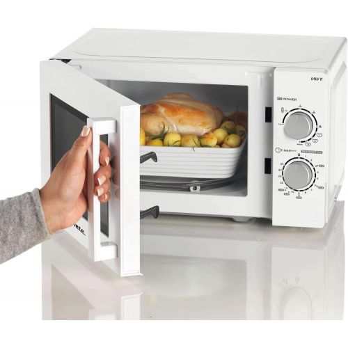  [아마존베스트]Ariete 952 Combination Microwave 20 Litres Warm Cooking Defrost 5 Power Levels 3 Combination Functions Grill Turntable 25.5 cm Timer 35 Minutes White