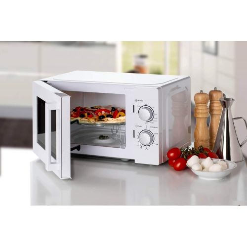  [아마존베스트]Ariete 952 Combination Microwave 20 Litres Warm Cooking Defrost 5 Power Levels 3 Combination Functions Grill Turntable 25.5 cm Timer 35 Minutes White