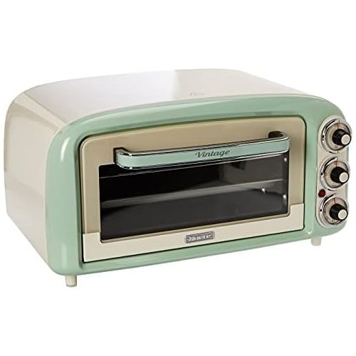  [아마존베스트]Ariete 979 04 Vintage Mini Oven Stainless Steel 18 Litres Green