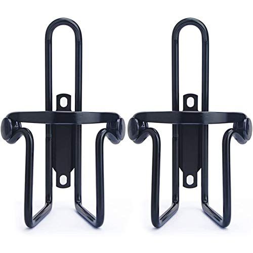  Ariie Bike Water Bottle Cages, Bike Bicycle Lightweight Aluminum Alloy Bottle Holder Cages for Outdoor Activities 2 Pack