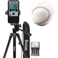 ArkiFACE Pocket Radar Ball Coach/Pro-Level Speed Training Tool and Radar Gun Bundle with 360-Degree Rotating Tripod Mount and Tripod Stand with Carrying Bag and Rechargeable Batteries (3 Items)