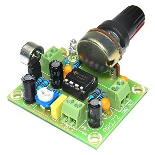  [아마존베스트]Arlikits AR172Microphone Amplifier Kit Electret Adjustable Green