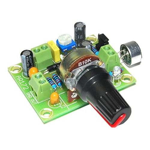  [아마존베스트]Arlikits AR172Microphone Amplifier Kit Electret Adjustable Green